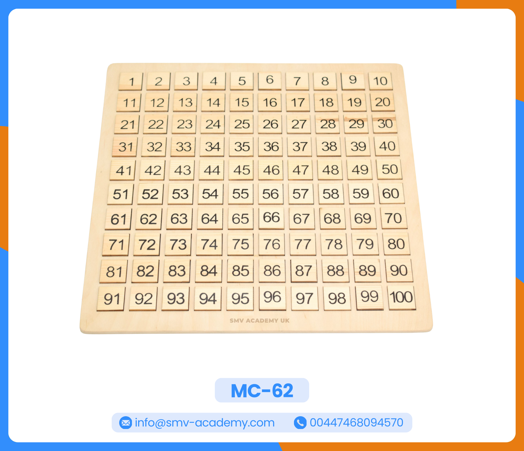 لوحة المائة طباعة 2